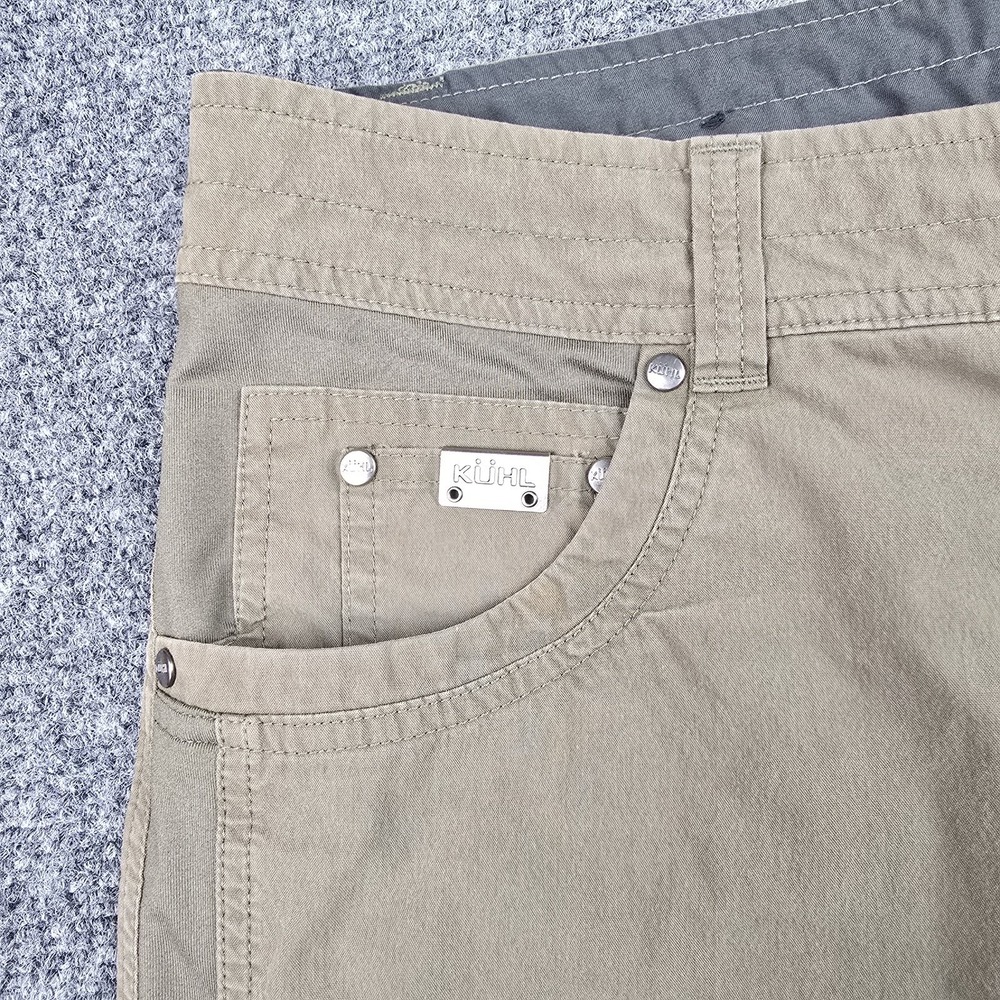 Kuhl Legendary Pants Mens 32x32 Brown Khaki Exoskeleton Outdoor Hiking Stretch - Picture 3 of 9
